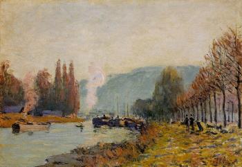 阿爾弗萊德 西斯萊 The Seine at Bougival